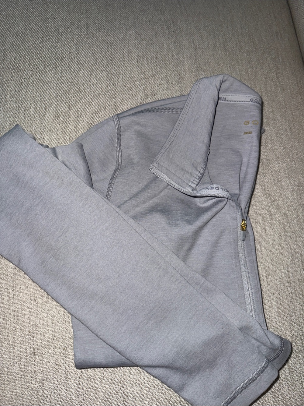 Aritzia Light Gray Zip-Up Jacket